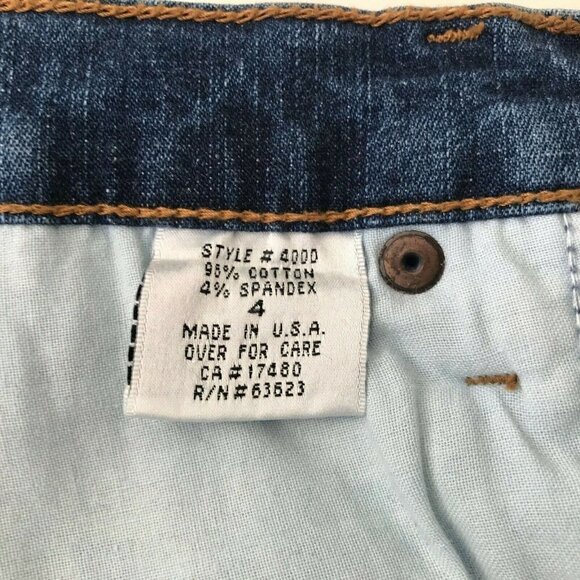 NYDJ Not Your Daughters Jeans Women 4 Blue Denim Tummy Tuck Boot Cut Vintage USA - Picture 9 of 12